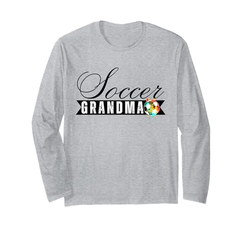 Lustige Großmutter, stolze Fußballliebhaberin, Nana, für Damen Langarmshirt von Funny Soccer Grandma Heart