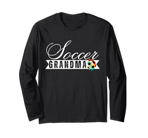 Lustige Großmutter, stolze Fußballliebhaberin, Nana, für Damen Langarmshirt von Funny Soccer Grandma Heart