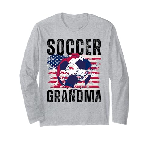Lustige Großmutter, stolze Fußballliebhaberin, Nana, für Damen Langarmshirt von Funny Soccer Grandma Heart