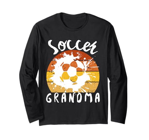 Lustige Großmutter, stolze Fußballliebhaberin, Nana, für Damen Langarmshirt von Funny Soccer Grandma Heart