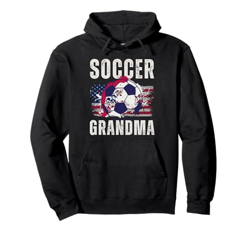 Lustige Großmutter, stolze Fußballliebhaberin, Nana, für Damen Pullover Hoodie von Funny Soccer Grandma Heart