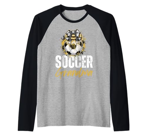 Lustige Großmutter, stolze Fußballliebhaberin, Nana, für Damen Raglan von Funny Soccer Grandma Heart