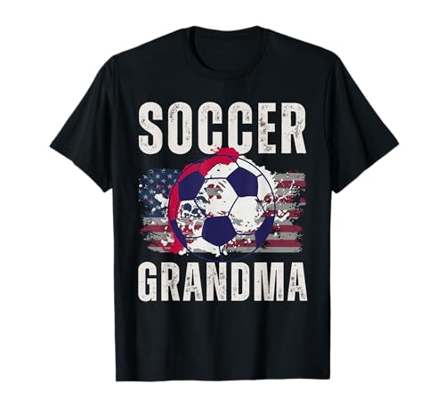 Lustige Großmutter, stolze Fußballliebhaberin, Nana, für Damen T-Shirt von Funny Soccer Grandma Heart