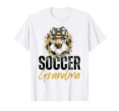 Lustige Großmutter, stolze Fußballliebhaberin, Nana, für Damen T-Shirt von Funny Soccer Grandma Heart