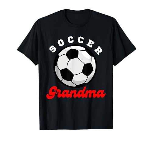 Lustige Großmutter, stolze Fußballliebhaberin, Nana, für Damen T-Shirt von Funny Soccer Grandma Heart
