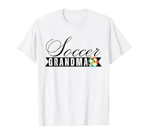 Lustige Großmutter, stolze Fußballliebhaberin, Nana, für Damen T-Shirt von Funny Soccer Grandma Heart
