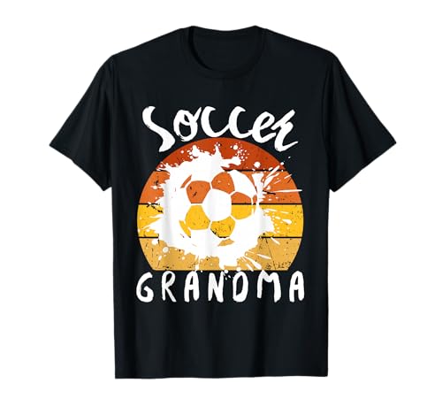 Lustige Großmutter, stolze Fußballliebhaberin, Nana, für Damen T-Shirt von Funny Soccer Grandma Heart