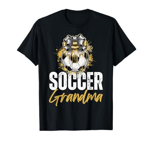 Lustige Großmutter, stolze Fußballliebhaberin, Nana, für Damen T-Shirt von Funny Soccer Grandma Heart