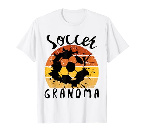 Lustige Großmutter, stolze Fußballliebhaberin, Nana, für Damen T-Shirt von Funny Soccer Grandma Heart