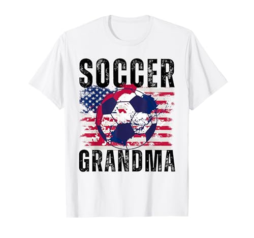 Lustige Großmutter, stolze Fußballliebhaberin, Nana, für Damen T-Shirt von Funny Soccer Grandma Heart