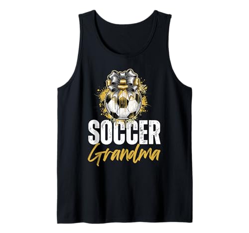 Lustige Großmutter, stolze Fußballliebhaberin, Nana, für Damen Tank Top von Funny Soccer Grandma Heart
