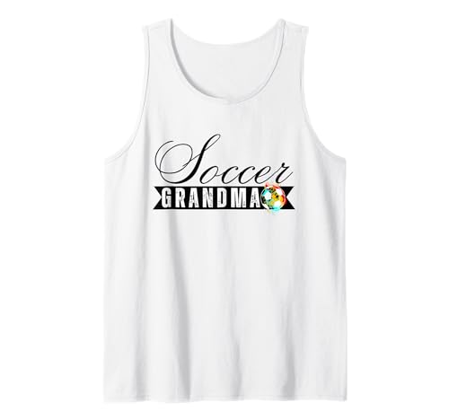 Lustige Großmutter, stolze Fußballliebhaberin, Nana, für Damen Tank Top von Funny Soccer Grandma Heart