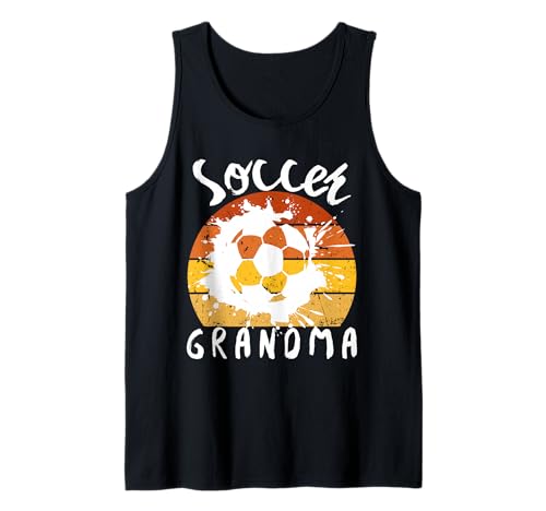 Lustige Großmutter, stolze Fußballliebhaberin, Nana, für Damen Tank Top von Funny Soccer Grandma Heart