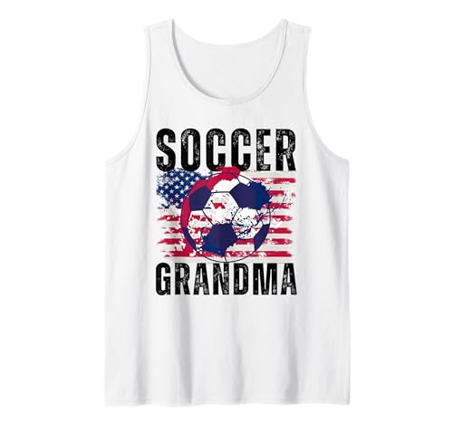 Lustige Großmutter, stolze Fußballliebhaberin, Nana, für Damen Tank Top von Funny Soccer Grandma Heart