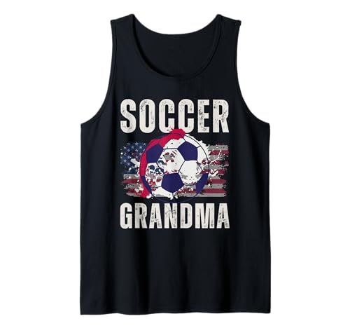 Lustige Großmutter, stolze Fußballliebhaberin, Nana, für Damen Tank Top von Funny Soccer Grandma Heart