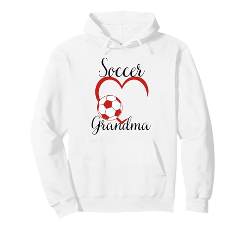 Lustiges Oma Stolzer Fußballliebhaber Oma rotes Herz für Frauen Pullover Hoodie von Funny Soccer Grandma Heart