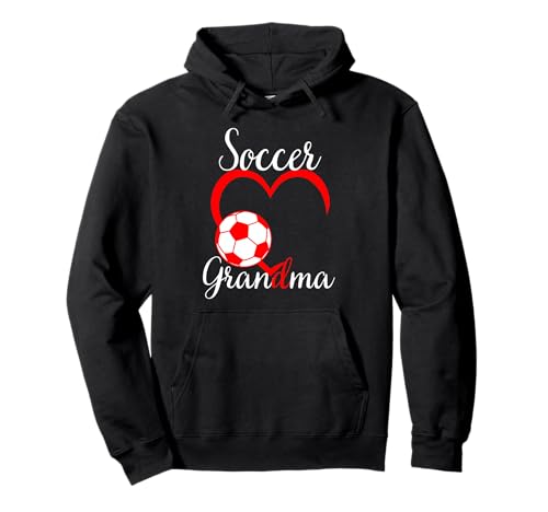 Lustiges Oma Stolzer Fußballliebhaber Oma rotes Herz für Frauen Pullover Hoodie von Funny Soccer Grandma Heart