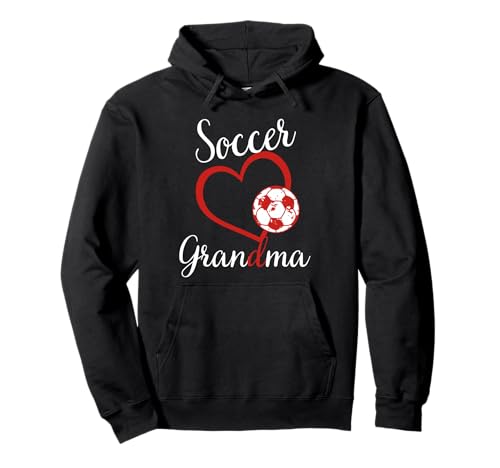 Lustiges Oma Stolzer Fußballliebhaber Oma rotes Herz für Frauen Pullover Hoodie von Funny Soccer Grandma Heart