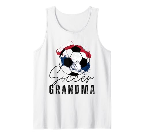 Lustiges Oma Stolzer Fußballliebhaber Oma rotes Herz für Frauen Tank Top von Funny Soccer Grandma Heart