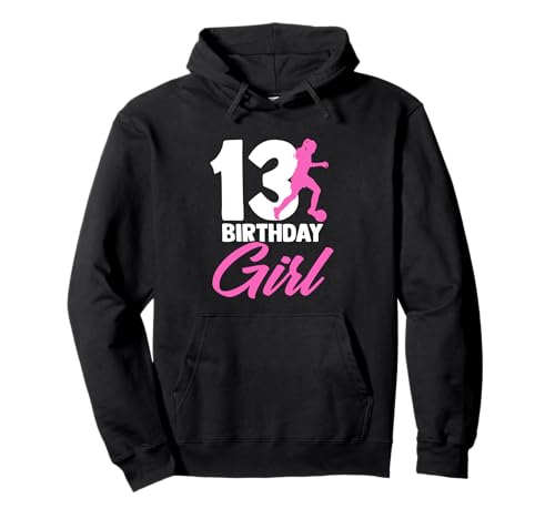 Lustiges Fußball-Mädchen zum 13. Geburtstag Pullover Hoodie von Funny Soccer Lover Gifts & Soccer Player Outfits