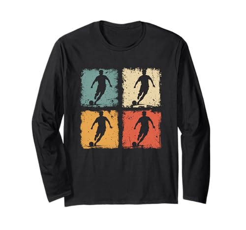 Vintage-Fußballspieler für Herren Langarmshirt Vintage-Fußballspieler für Herren Langarmshirt von Funny Soccer Player Outfits For Men and Women