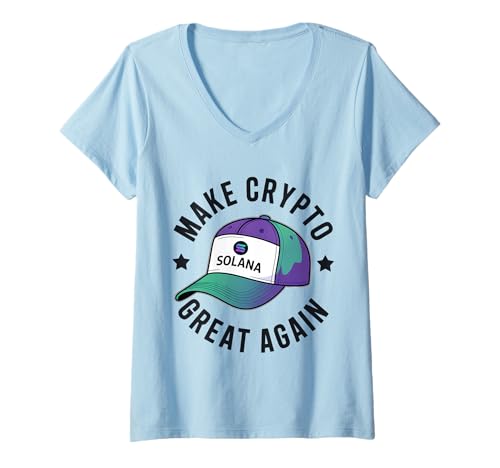 Damen Machen Sie Krypto Wieder großartig Solana T-Shirt mit V-Ausschnitt Damen Machen Sie Krypto Wieder großartig Solana T-Shirt mit V-Ausschnitt von Funny Solana Gifts & Tees