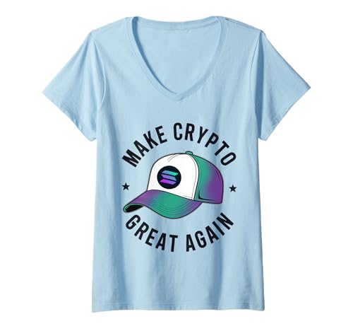 Damen Machen Sie Krypto Wieder großartig Solana T-Shirt mit V-Ausschnitt Damen Machen Sie Krypto Wieder großartig Solana T-Shirt mit V-Ausschnitt von Funny Solana Tees Co