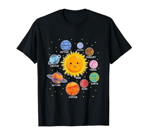Liebe Sonnensystem Frauen Shirt Solar Lovers für Kinder Mädchen T-Shirt Liebe Sonnensystem Frauen Shirt Solar Lovers für Kinder Mädchen T-Shirt von Funny Solar system tshirt costume girls and kids