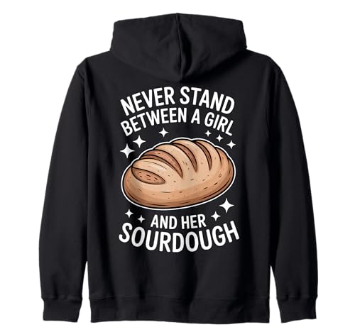 Sourdough Girl Lustiger Brotbacker Kapuzenjacke Sourdough Girl Lustiger Brotbacker Kapuzenjacke von Funny Sourdough Girl Cool Bread Baking Design