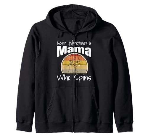 Never Underestimate a Mama Who Spins Garn Spinnrad Kapuzenjacke Never Underestimate a Mama Who Spins Garn Spinnrad Kapuzenjacke von Funny Spinning Yarn Gifts