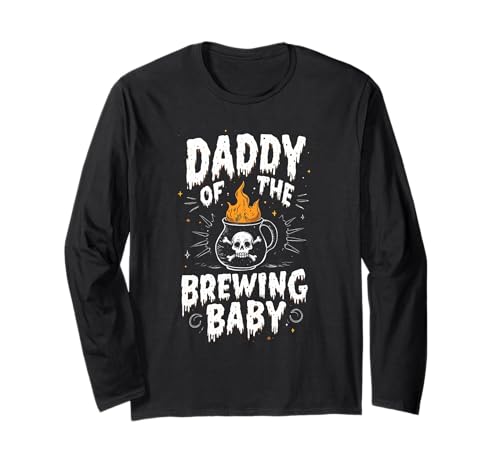 Daddy of The Brewing Baby Lustiges gruseliges Halloween in der Schwangerschaft Langarmshirt von Funny Spooky Enthusiast Halloween Party Costume