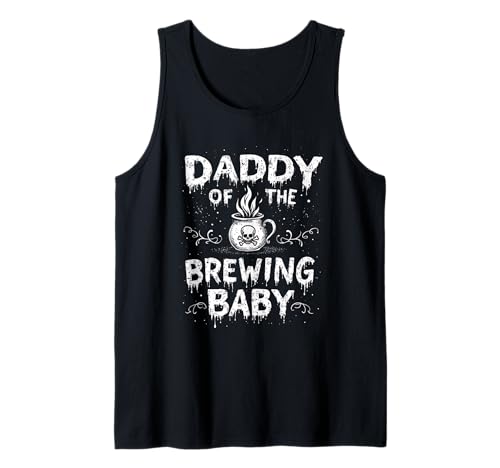 Father to Be Ankündigung Daddy of The Brewing Baby Funny Tank Top von Funny Spooky Enthusiast Halloween Party Costume