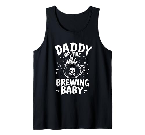 Halloween Schwangerschaft Lustiges Daddy of The Brewing Baby Kostüm Tank Top von Funny Spooky Enthusiast Halloween Party Costume