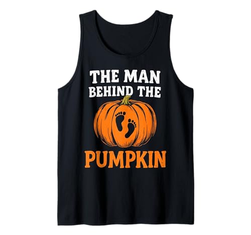 Man Behind The Pumpkin Baby Reveal Halloween Party Kostüm Tank Top von Funny Spooky Enthusiast Halloween Party Costume