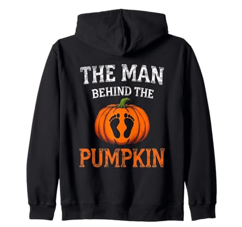 Man Behind The Pumpkin Brewing Baby Halloween Party Kostüm Kapuzenjacke von Funny Spooky Enthusiast Halloween Party Costume