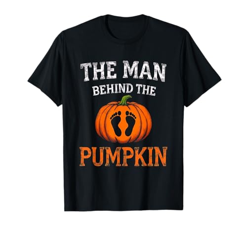 Man Behind The Pumpkin Brewing Baby Halloween Party Kostüm T-Shirt von Funny Spooky Enthusiast Halloween Party Costume