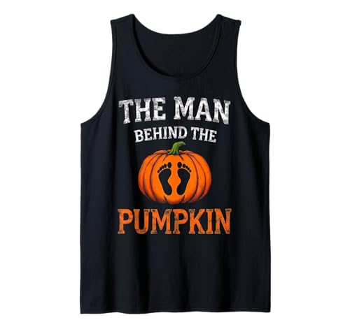 Man Behind The Pumpkin Brewing Baby Halloween Party Kostüm Tank Top von Funny Spooky Enthusiast Halloween Party Costume