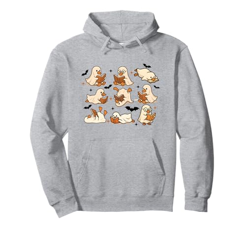 Niedliches Enten-Geister-Lesebuch für Halloween, Kinder, Teenager, Erwachsene Pullover Hoodie Niedliches Enten-Geister-Lesebuch für Halloween, Kinder, Teenager, Erwachsene Pullover Hoodie von Funny Spooky Goose Halloween Costume Party Shirts