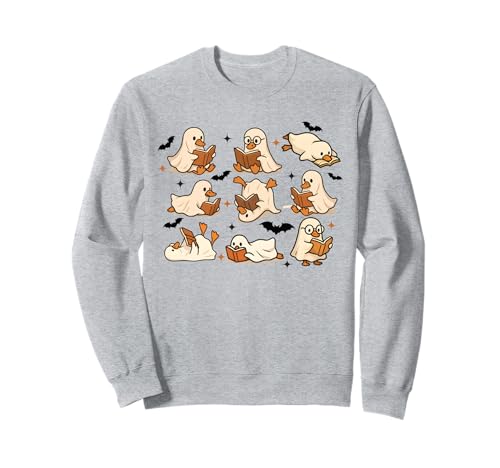 Niedliches Enten-Geister-Lesebuch für Halloween, Kinder, Teenager, Erwachsene Sweatshirt Niedliches Enten-Geister-Lesebuch für Halloween, Kinder, Teenager, Erwachsene Sweatshirt von Funny Spooky Goose Halloween Costume Party Shirts