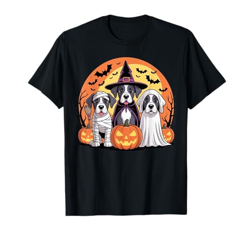 Gruselige Dogge Hund Mama Hexe Geist Halloween Haustierbesitzer T-Shirt Gruselige Dogge Hund Mama Hexe Geist Halloween Haustierbesitzer T-Shirt von Funny Spooky Great Dane Dog Halloween Costume