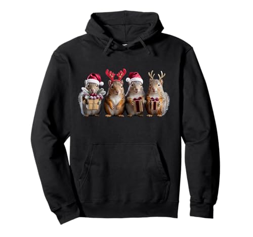 Eichhörnchen Weihnachtsbeleuchtung Rentier Eichhörnchen Xmas Santa Kinder Pullover Hoodie Eichhörnchen Weihnachtsbeleuchtung Rentier Eichhörnchen Xmas Santa Kinder Pullover Hoodie von Funny Squirrels Christmas Lights Reindeer Santa
