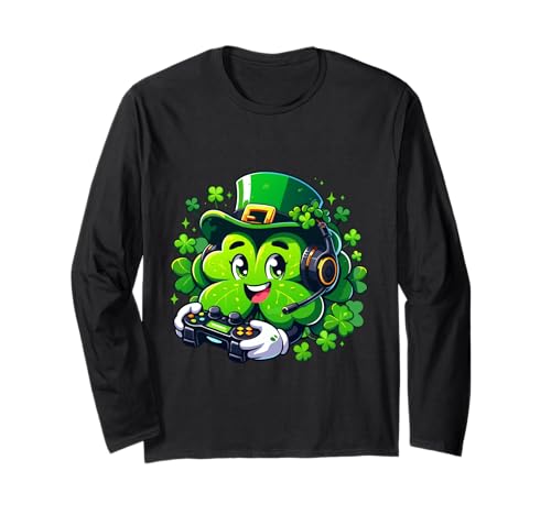 St. Patrick's Day Lucky Shamrock Gamer Video Irish Boys Kids Langarmshirt St. Patrick's Day Lucky Shamrock Gamer Video Irish Boys Kids Langarmshirt von Funny St Patrick's Day Shamrock Gaming Irish tees
