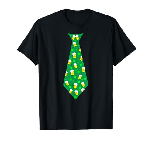 Herren St. Patrick's Day Kleeblatt Tie Shirt mit Design Bier T-Shirt Herren St. Patrick's Day Kleeblatt Tie Shirt mit Design Bier T-Shirt von Funny St Patricks Day Irish Green Tie for adults