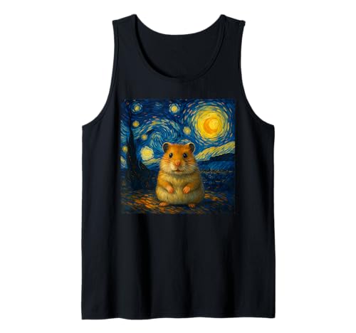 Hamster Sternennacht Van Gogh Kunst für Männer Frauen Kinder Tank Top Hamster Sternennacht Van Gogh Kunst für Männer Frauen Kinder Tank Top von Funny Starry Night Hamster Lover Graphic Apparel