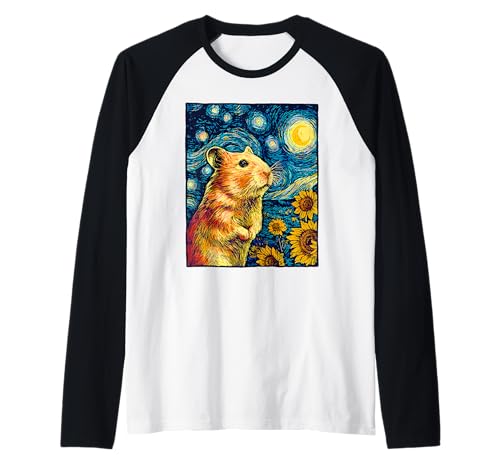 Lustiger Hamster Sternennacht Van Gogh für Hamsterliebhaber Kinder Raglan Lustiger Hamster Sternennacht Van Gogh für Hamsterliebhaber Kinder Raglan von Funny Starry Night Hamster Lover Graphic Apparel