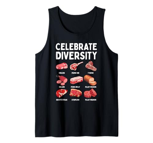 Das beste Steak für Männer, Frauen und Kinder, Fleischliebhaber, BBQ, Vatertag Tank Top von Funny Steak Gift Meat Lover