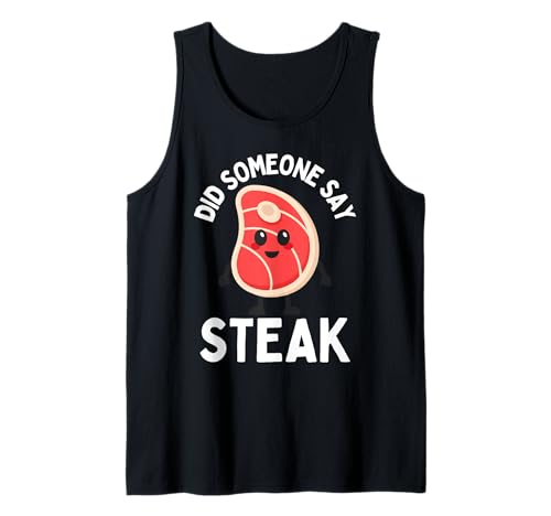 Süßes Steak für Männer, Frauen, Kinder, Fleischliebhaber, Grill, Vatertag Tank Top von Funny Steak Gift Meat Lover