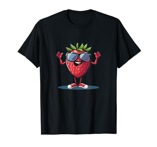 Schönes Erdbeer-Kostüm für Jungen und Mädchen T-Shirt Schönes Erdbeer-Kostüm für Jungen und Mädchen T-Shirt von Funny Strawberry with Sunglasses