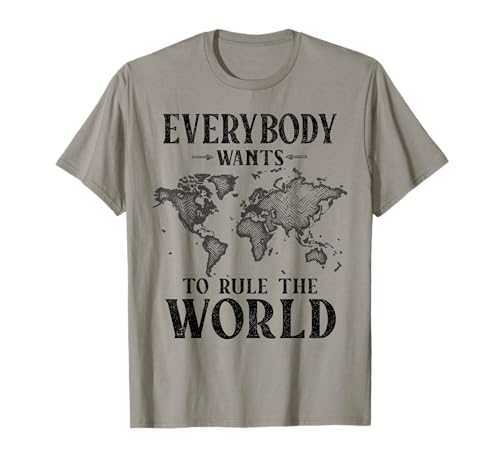 Lustig Jeder Will die Welt beherrschen Kinder Schüler T-Shirt Lustig Jeder Will die Welt beherrschen Kinder Schüler T-Shirt von Funny Students tees