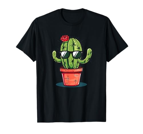 Lustiges Kaktus-Kostüm für Jungen und Mädchen T-Shirt von Funny Sunglasses Cactus